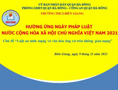 Tổ chức hưởng ứng ngày pháp luật nước CHXHCN Việt Nam
